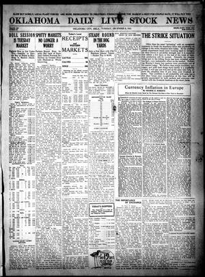 Oklahoma Daily Live Stock News (Oklahoma City, Okla.), Vol. 12, No. 95, Ed. 1 Tuesday, December 6, 1921