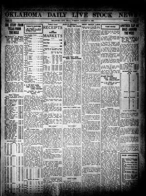 Primary view of object titled 'Oklahoma Daily Live Stock News (Oklahoma City, Okla.), Vol. 12, No. 124, Ed. 1 Tuesday, January 10, 1922'.