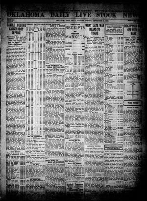 Oklahoma Daily Live Stock News (Oklahoma City, Okla.), Vol. 13, No. 35, Ed. 1 Monday, September 25, 1922