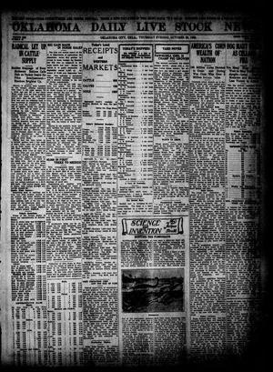 Oklahoma Daily Live Stock News (Oklahoma City, Okla.), Vol. 13, No. 62, Ed. 1 Thursday, October 26, 1922