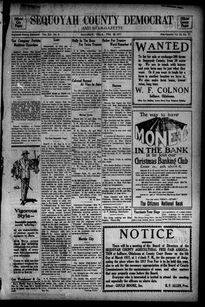 Sequoyah County Democrat and Star-Gazette (Sallisaw, Okla.), Vol. 12, No. 8, Ed. 1 Friday, February 23, 1917