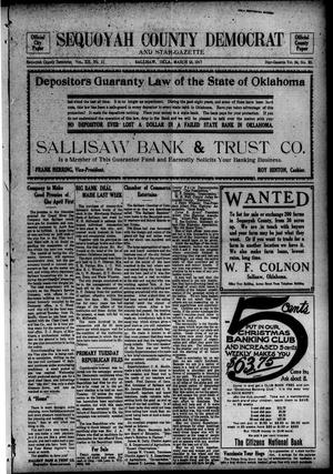 Sequoyah County Democrat and Star-Gazette (Sallisaw, Okla.), Vol. 12, No. 11, Ed. 1 Friday, March 16, 1917