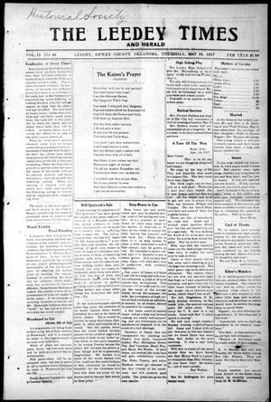 The Leedey Times and Herald (Leedey, Okla.), Vol. 13, No. 45, Ed. 1 Thursday, May 10, 1917