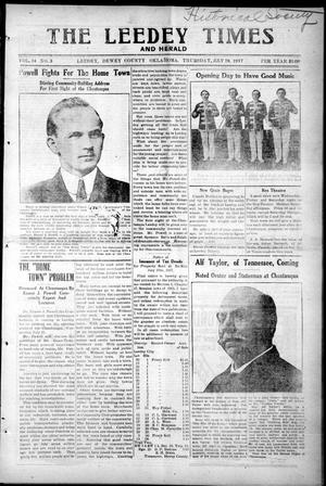 The Leedey Times and Herald (Leedey, Okla.), Vol. 14, No. 3, Ed. 1 Thursday, July 19, 1917