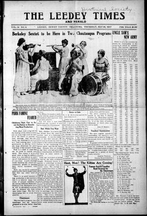 The Leedey Times and Herald (Leedey, Okla.), Vol. 14, No. 4, Ed. 1 Thursday, July 26, 1917