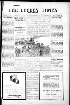The Leedey Times and Herald (Leedey, Okla.), Vol. 15, No. 21, Ed. 1 Thursday, November 28, 1918
