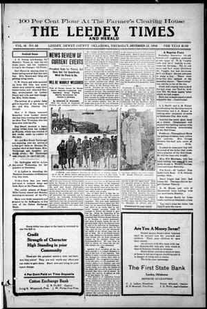 The Leedey Times and Herald (Leedey, Okla.), Vol. 15, No. 23, Ed. 1 Thursday, December 12, 1918