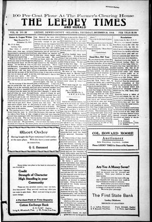 The Leedey Times and Herald (Leedey, Okla.), Vol. 15, No. 25, Ed. 1 Thursday, December 26, 1918