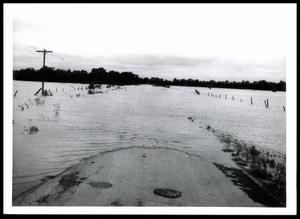 Caney-Coon Creek Overflowing County Road to Cemetery
