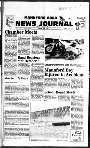 Primary view of Mannford Area News Journal (Mannford, Okla.), Vol. 67, No. 43, Ed. 1 Wednesday, October 8, 1986