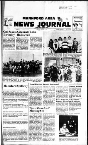 Mannford Area News Journal (Mannford, Okla.), Vol. 67, No. 46, Ed. 1 Wednesday, November 5, 1986
