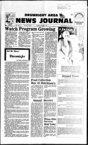 Primary view of object titled 'Drumright Area News Journal (Drumright, Okla.), Vol. 67, No. 48, Ed. 1 Wednesday, November 19, 1986'.