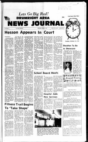 Drumright Area News Journal (Drumright, Okla.), Vol. 68, No. 43, Ed. 1 Wednesday, October 21, 1987