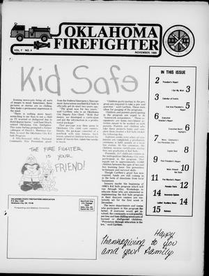 Primary view of object titled 'Oklahoma Firefighter (Oklahoma City, Okla.), Vol. 7, No. 4, Ed. 1 Wednesday, November 1, 1989'.