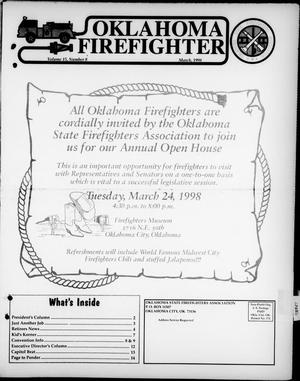 Primary view of object titled 'Oklahoma Firefighter (Oklahoma City, Okla.), Vol. 15, No. 8, Ed. 1 Sunday, March 1, 1998'.