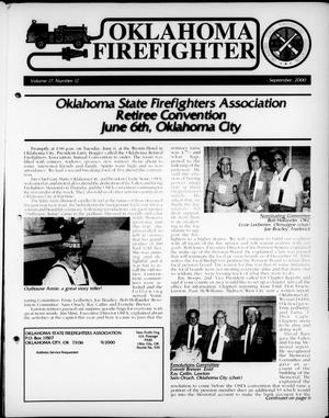 Primary view of object titled 'Oklahoma Firefighter (Oklahoma City, Okla.), Vol. 17, No. 12, Ed. 1 Friday, September 1, 2000'.