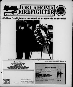 Primary view of object titled 'Oklahoma Firefighter (Oklahoma City, Okla.), Vol. 22, No. 9, Ed. 1 Tuesday, November 1, 2005'.