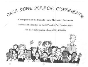 Flyer for the Oklahoma State NAACP Conference