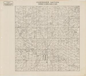 Primary view of object titled 'Plat map for Township 24 North, Range 13 East'.
