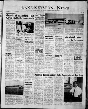 Lake Keystone News (Mannford, Okla.), Vol. 10, No. 38, Ed. 1 Thursday, September 18, 1969