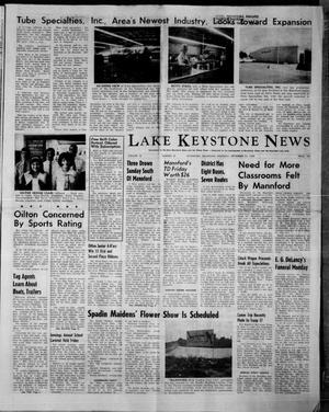 Primary view of object titled 'Lake Keystone News (Mannford, Okla.), Vol. 10, No. 39, Ed. 1 Thursday, September 25, 1969'.