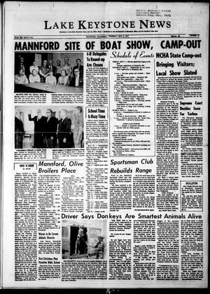Primary view of object titled 'Lake Keystone News (Mannford, Okla.), Vol. 12, No. 19, Ed. 1 Thursday, May 6, 1971'.