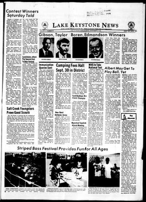 Lake Keystone News (Mannford, Okla.), Vol. 15, No. 39, Ed. 1 Thursday, September 19, 1974
