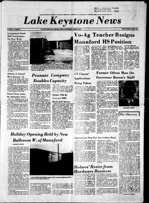 Primary view of object titled 'Lake Keystone News (Mannford, Okla.), Vol. 16, No. 3, Ed. 1 Thursday, January 9, 1975'.