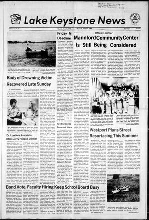 Primary view of object titled 'Lake Keystone News (Mannford, Okla.), Vol. 19, No. 26, Ed. 1 Thursday, June 15, 1978'.