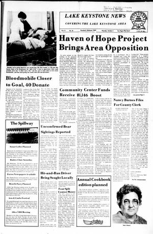Lake Keystone News (Mannford, Okla.), Vol. 21, No. 42, Ed. 1 Thursday, October 2, 1980