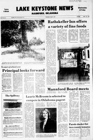 Primary view of object titled 'Lake Keystone News (Mannford, Okla.), Vol. 22, No. 34, Ed. 1 Wednesday, August 5, 1981'.