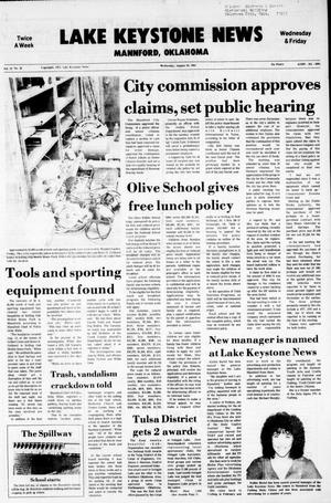 Lake Keystone News (Mannford, Okla.), Vol. 22, No. 36, Ed. 1 Wednesday, August 19, 1981