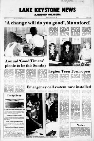 Lake Keystone News (Mannford, Okla.), Vol. 22, No. 42, Ed. 1 Wednesday, September 30, 1981