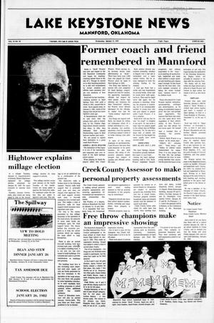 Lake Keystone News (Mannford, Okla.), Vol. 23, No. 5, Ed. 1 Wednesday, January 13, 1982