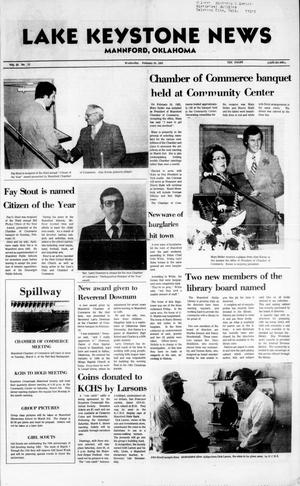 Lake Keystone News (Mannford, Okla.), Vol. 23, No. 11, Ed. 1 Wednesday, February 24, 1982