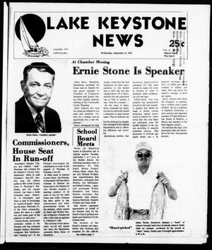 Lake Keystone News (Mannford, Okla.), Vol. 23, No. 40, Ed. 1 Wednesday, September 15, 1982