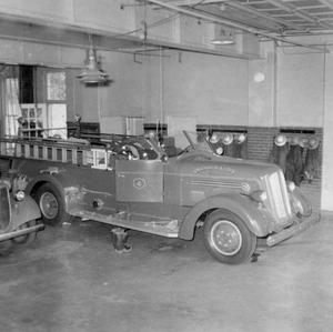 Primary view of object titled 'E-4 (Seagrave) in station (1950's)'.