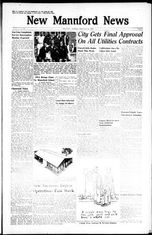 Primary view of object titled 'New Mannford News (Mannford, Okla.), Vol. 1, No. 11, Ed. 1 Thursday, September 8, 1960'.