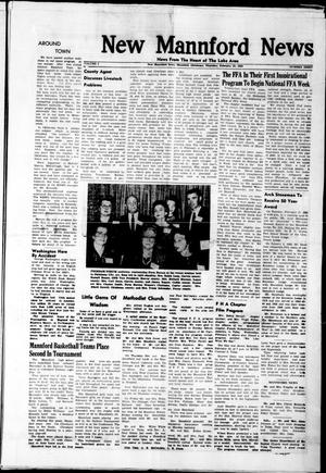 New Mannford News (Mannford, Okla.), Vol. 3, No. 8, Ed. 1 Thursday, February 22, 1962