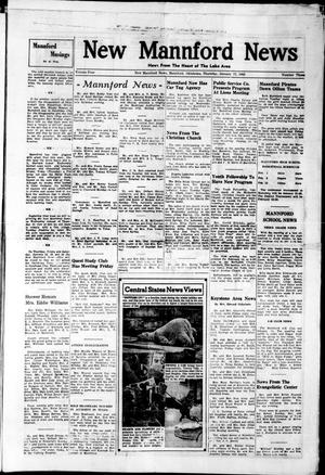 New Mannford News (Mannford, Okla.), Vol. 4, No. 3, Ed. 1 Thursday, January 17, 1963