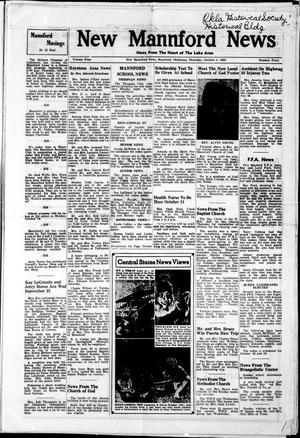 New Mannford News (Mannford, Okla.), Vol. 4, No. 40, Ed. 1 Thursday, October 3, 1963