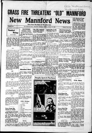 New Mannford News (Mannford, Okla.), Vol. 4, No. 44, Ed. 1 Thursday, October 31, 1963
