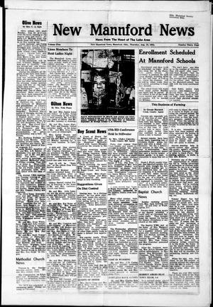 New Mannford News (Mannford, Okla.), Vol. 5, No. 34, Ed. 1 Thursday, August 20, 1964