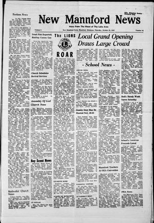 New Mannford News (Mannford, Okla.), Vol. 6, No. 44, Ed. 1 Thursday, October 28, 1965