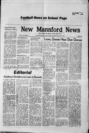 New Mannford News (Mannford, Okla.), Vol. 9, No. 39, Ed. 1 Thursday, September 26, 1968