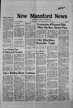 New Mannford News (Mannford, Okla.), Vol. 10, No. 14, Ed. 1 Thursday, April 3, 1969