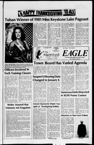 The Mannford Eagle (Mannford, Okla.), Vol. 1, No. 37, Ed. 1 Thursday, November 26, 1981