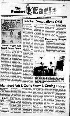 The Mannford Eagle (Mannford, Okla.), Vol. 10, No. 31, Ed. 1 Wednesday, October 3, 1990