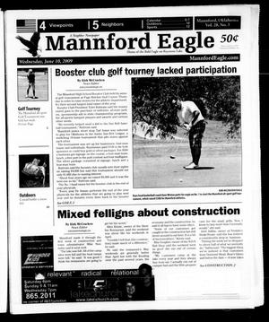 Primary view of object titled 'Mannford Eagle (Mannford, Okla.), Vol. 28, No. 3, Ed. 1 Wednesday, June 10, 2009'.
