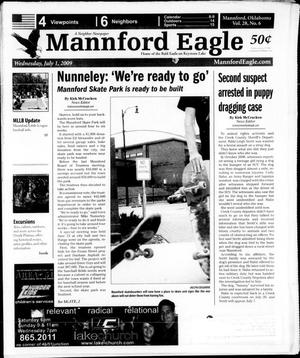 Primary view of object titled 'Mannford Eagle (Mannford, Okla.), Vol. 28, No. 6, Ed. 1 Wednesday, July 1, 2009'.
